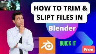How to trim and split in blender | Shortcuts EXPLAINED