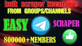 Telegram Bot Bulk Send/Scraper/Invite  Bulk Scraper  