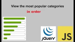 View the most rated categories in order using JavaScript & Jquery