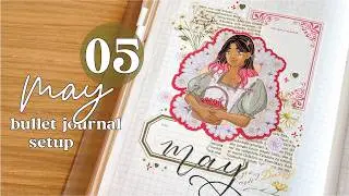 MAY 2026 PLAN WITH ME | Strawberries and hedgehogs cottagecore bullet journal setup