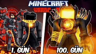 Hardcore Minecraft'ta TITAN TV MAN Olarak 100 Gün Geçirmemin Hikayesi...