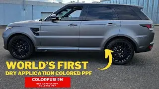 STEALTH GUNMETAL GREY RANGE ROVER SVR | VVIVID COLORED PPF COLORFUSION