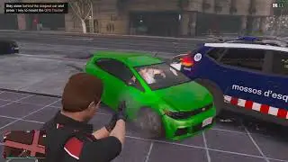 PARADA de Tráfico acada en PERSECUCIÓN | LSPDFR | Mossos d'esquadra | Gta V