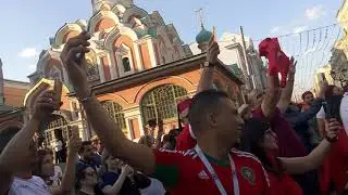 Болельщики из Туниса на Красной площади