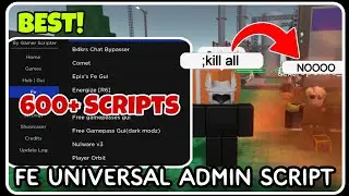 [ FE ] Universal Admin Troll Script - ROBLOX SCRIPTS - Over 600+ Scripts in ONE Gui