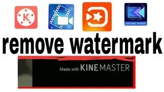 How to remove watermark in kinemaster in telugu