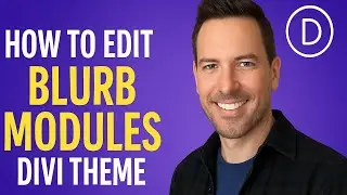 How to edit the DIVI blurb modules