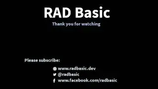 First video of prototype RAD Basic