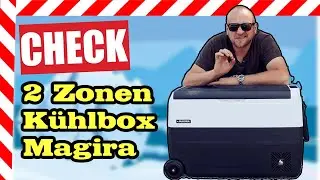 ✅ Compressor cool box two zones 12V and 230V test camping, car, camper MAGIRA Arctic