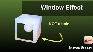 See-through Window Illusion | Nomad Sculpt + Sketchfab upload | 3D iPad Art