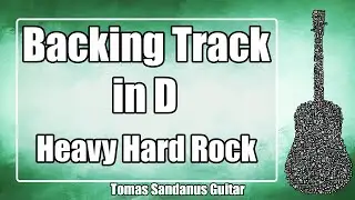 Backing Track in D - Heavy Hard Rock Metal Guitar Jam Backtrack | TS 155