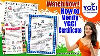 How to Verify Youth Games Council India Certificate
