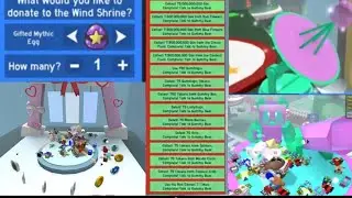 Donating a gifted mythical egg and handing in the gummy bear quest(Bee swarm simulator PT14)