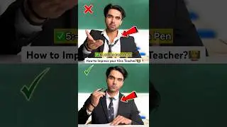 How to IMPRESS your Viva Teacher?🧑‍🏫 #teacher #students #school #exam #practical #shorts #impress