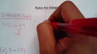 Math with Marilyn Pt.2 Adding Integers with Different Signs