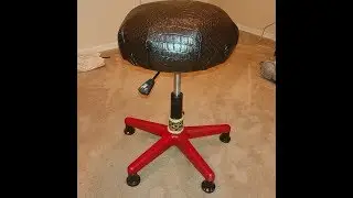 DIY Drum Throne from  Garage Sale Massage Chair