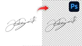 Transparent Signature in Photoshop | 2 minutes Easy Tutorial