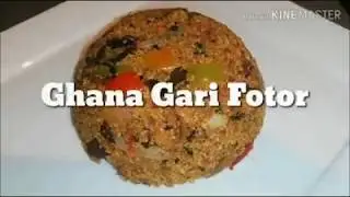 HOW TO MAKE  CRISPY GHANA GARI FOTOR || GARI JOLLOF
