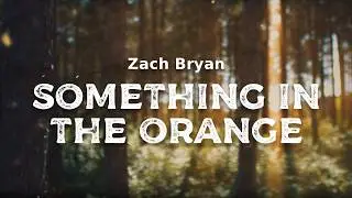 Zach Bryan - Something in the Orange (lyrics)