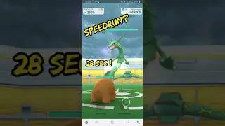 Rayquaza raid Speedrun?!?! - Raid done in 28sec - Pokémon GO 