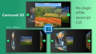 Carrousel 3D - No plugins - HTML, Javascript y CSS