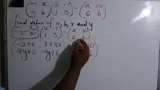 Equal Matrices  Step by Step Solution