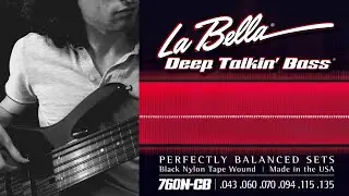 La Bella Black Nylon Tape Wound Bass Strings - Demo