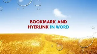 HOW TO CREATE BOOKMARK AND HYPERLINK IN WORD PROGRAM. वर्ड में बुकमार्क और हाइपरलिंक कैसे बनाएं