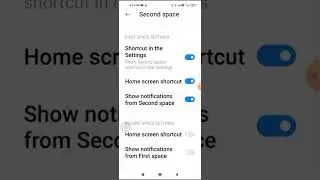 How to restore second space shortcut key