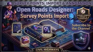 Import/Annotate Survey Points in Open Roads Designer || Text Favorite Manager