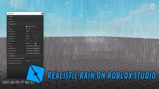 how to add realistic rain to your game (Roblox Studio)