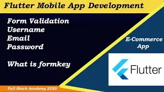 Flutter Form Validation | Learn Username, Email,Password Validation in Flutter | Form key in Flutter