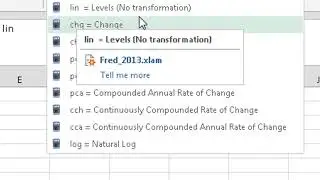 Excel Add-in:FRED