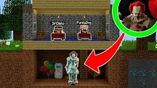 EL PAYASO IT 2 APARECE DEBAJO DE MI CAMA EN MINECRAFT | FunkyDog VS EL PAYASO IT 2