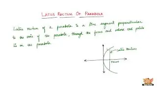 What is Latus Rectum of Parabola?
