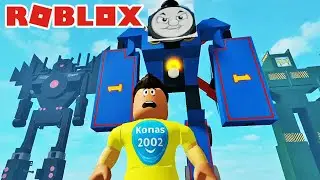 ROBLOX GIANT ROBOT THOMAS TRANSFORMERS !  | Roblox Gameplay || Konas2002