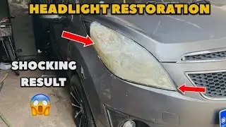 Car Headlight Restoration at Home ✅ | एकदम नया जैसा हो गया 🔥