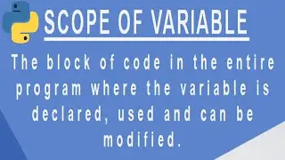 What is Scope in Python | Use of Global Keyword