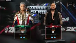 CODY RHODES VS SOLO SIKOA ( WWE 2K24)