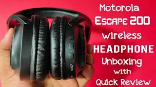 Motorola Escape 200 Wireless Headphone Unboxing with Quick Review Over the Ear Headphone | WepClick