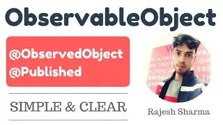 ObservableObject @Published @ObservedObject in SwiftUI | SwiftUI for beginners