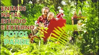 Ensaio de Natal externo e estúdio