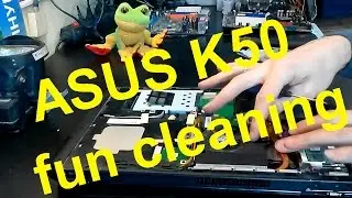 ASUS K50I laptop take apart fun cleaning on K40, K50, K70 video tutorial