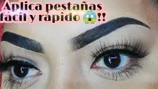 Aplica PESTAÑAS Paso a paso + PRODUCTOS FAVORITOS /false eyelashes step by step #tutorial #eyelashes