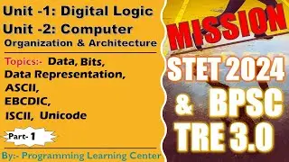 Part-1, Unit 1 & 2, Mission STET 2024 & BPSC TRE 3.0 Computer Science Free Online Preparation.