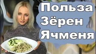Ячневая каша из пророщенных зёрен. Полезно и вкусно.