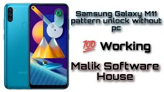 Samsung Galaxy M11 pattern unlock without pc 💯 Working