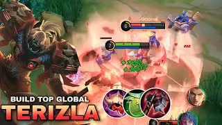 TERIZLA NEW BEST BUILD 2023 EMBLEM? (must try) BUILD TOP GLOBAL TERIZLA | MLBB