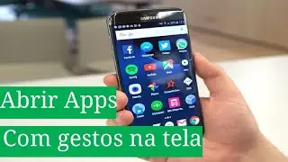 COMO ABRIR APLICATIVO COM GESTOS/ DESENHO NA TELA.