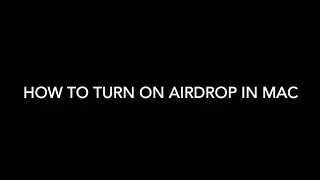 How to Turn On Airdrop in Mac #Airdrop #Mac #AirdropinMac